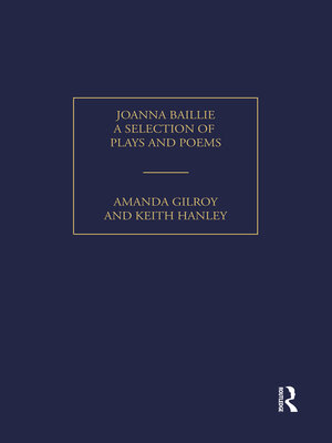 cover image of Joanna Baillie